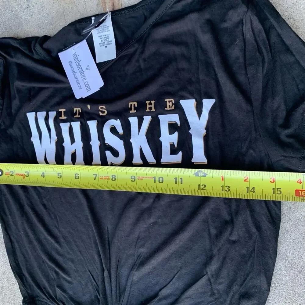 Windsor Whiskey Crop Top Size Medium